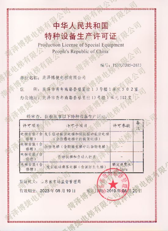 點擊查看詳細信息<br>標題：資質證書 閱讀次數：3251